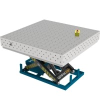 PRO INOX suvirinimo stalas 1500×1000 mm su hidrauline pakėlimo sistema - 1500x1480mm