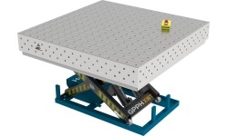 PRO INOX suvirinimo stalas 1500×1000 mm su hidrauline pakėlimo sistema - 1500x1480mm