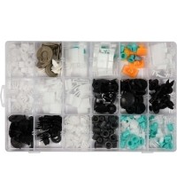 Plastic Push-Type Clip Assortment (160pcs) Audi