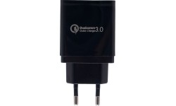 Įkroviklis 220V greito krovimo 2xUSB/2.1A +1USB/QC3.0