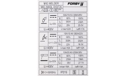 Suvirinimo pusautomatis FORBY® MIG 300GL digital (sinerginis)