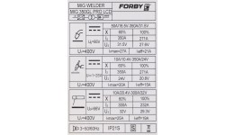 Suvirinimo pusautomatis FORBY® MIG 350GL PRO (sinerginis)