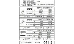 Suvirinimo pusautomatis FORBY® MIG 210FX LED (200A) (sinerginis)