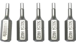 1/4" (6.3mm) Dr IMBUS bit, 5pcs. - 5 x 25mm