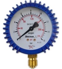 TURBO deguonies reguliatoriaus manometras ⌀ 63 mm - 16