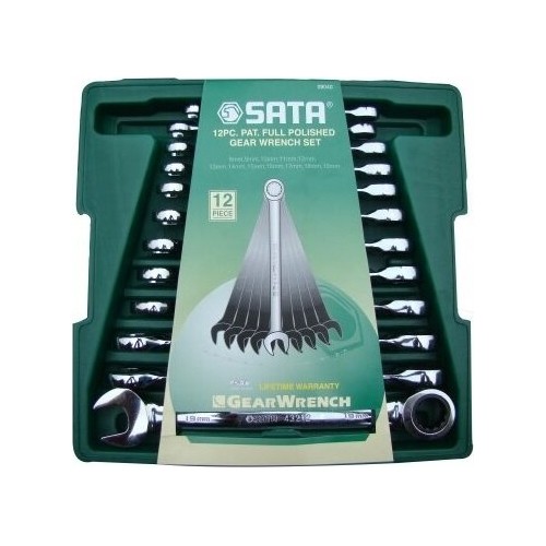 Combination gear wrenches set 12pcs. (8-19)