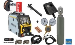 Inverterinio suvirinimo aparato KOMPLEKTAS MIG MIG Flux MMA TigLift SYNERGY 255 (aparatas + dujų balionas CO2 5L + reduktorius 