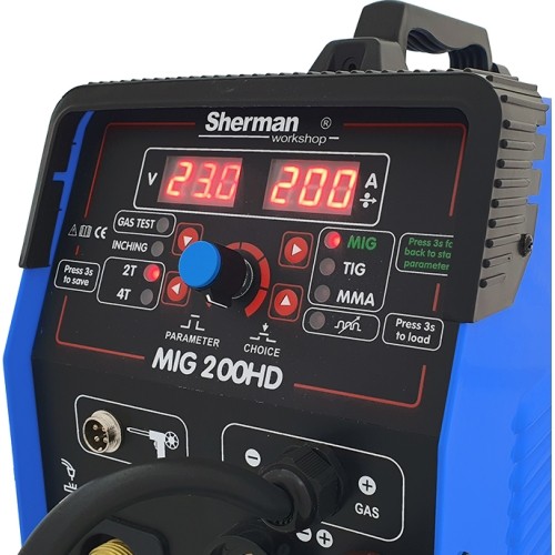 Sherman MIG 200HD synchronous inverter welder