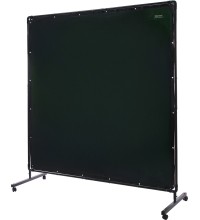Apsauginė suvirinimo užuolaida su rėmu, 1,80 x 1,80 m - žalia