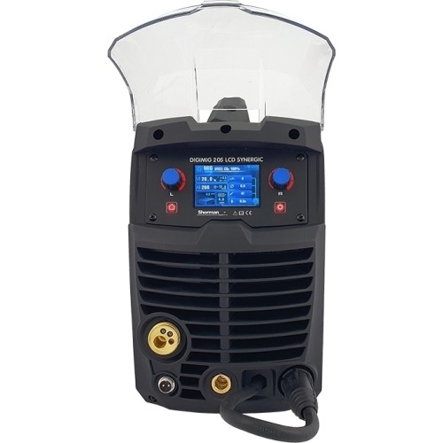 Inverter welder Sherman DIGIMIG 205 LCD SYNERGIC SET  (machine + gas cylinder CO2 8L + gas reducer + wire + other)