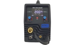 Inverterinis suvirinimo aparatas Sherman MIG 200 SMART  (aparatas + dujų balionas CO2 5L + reduktorius + viela + priedai)