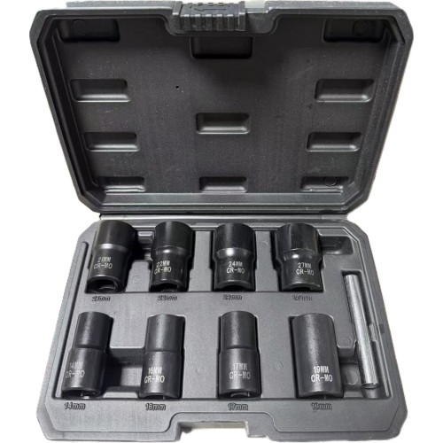 Bolt extractor socket set 10pcs, 1/2" Dr.