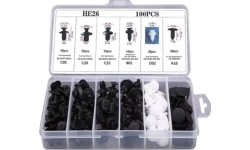 Automobilio apdailos plastikinių laikiklių rinkinys (100vnt)
