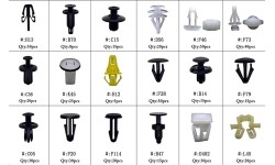 Automobilio apdailos plastikinių laikiklių rinkinys (418vnt)