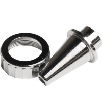 Metal sandblaster nozzle and clamping ring