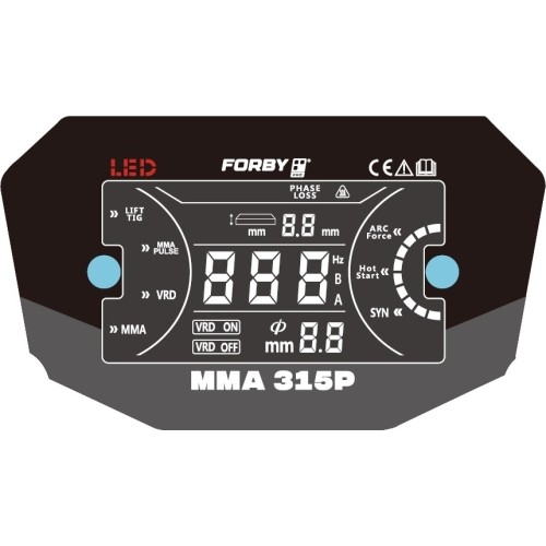 Inverter welding machine FORBY® MMA 315P LED