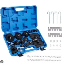 Brake bleeder and filler adapter set 17pcs
