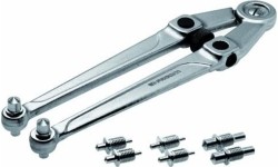 Universalus raktas su keičiamais kaisčiais Ø2.5-9mm, 20-100mm