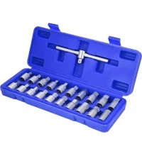 Oil drain plug key set, 21pcs