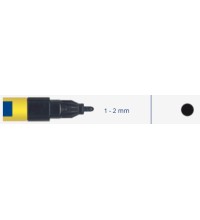 Bleispitz Industrial paint markers - fine 1-2mm 3ml -  Juoda 