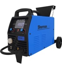 MIG 200 SMART inverter welder with wheels and cylinder shelf