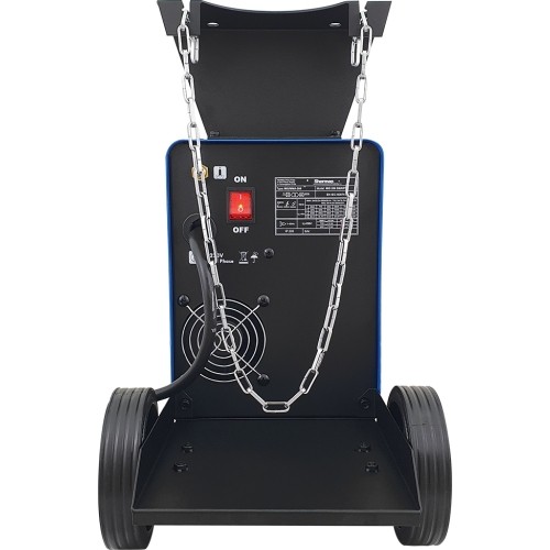 MIG 200 SMART inverter welder with wheels and cylinder shelf