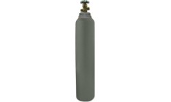 Dujų balionas (užpildytas CO₂ dujom) su nusodinimo vamzdeliu, skirta pildyti SodaStream balionėlius