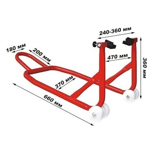 Motociklo stovas galiniam ratui 250kg