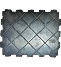 Rubber pad for scissor lift