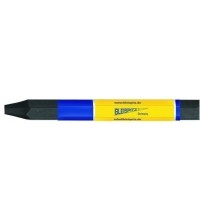 Kreidelė su etikete, Ø12mm, 120mm, 1vnt -  Juoda 