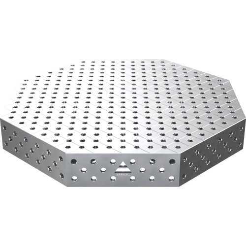 Octagonal welding table OCT INOX 600 × 600 mm - 1400x1400mm