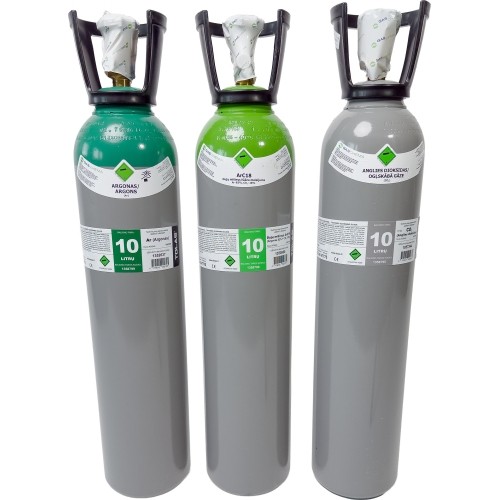 Dujų balionas (EURO PH 250 BAR) (angliarūgštė CO₂) (užpildytas) - 10 l