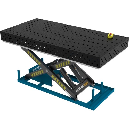 Suvirinimo stalas PLUS 1500 × 1000 mm su hidrauline kėlimo sistema - 2400x1200mm
