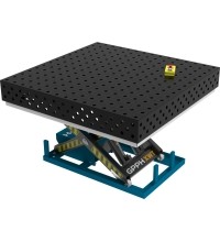 Suvirinimo stalas EXPERT 1500×1000 mm su hidrauline kėlimo sistema - 1500x1480mm