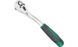 1/4" Dr. Quick-release ratchet curved, L160mm 72 teeth