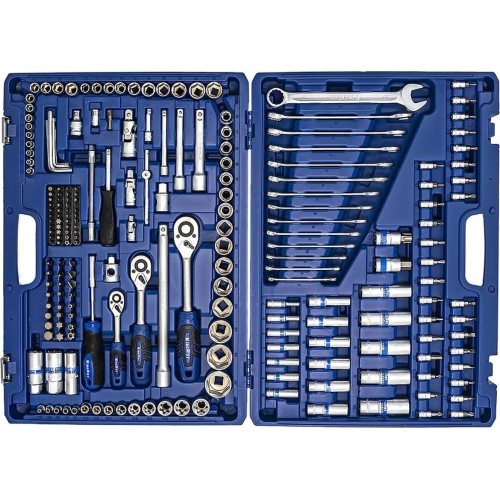 1/4" + 3/8" + 1/2" Dr. Socket wrench set 218pcs.