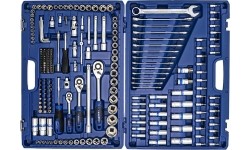 1/4" + 3/8" + 1/2" Dr. Socket wrench set 218pcs.