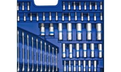 1/4" + 3/8" + 1/2" Dr. Socket wrench set 218pcs.