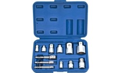 1/4" + 3/8" + 1/2" + 3/4" Adapterių rinkinys 12vnt.