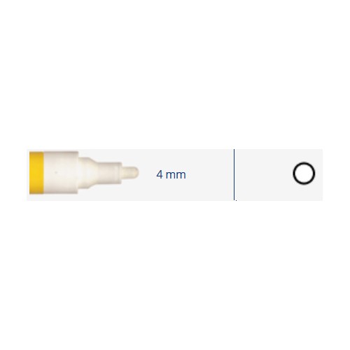 Markeris, pramoninis 4mm, 8ml, 1vnt -  Balta 