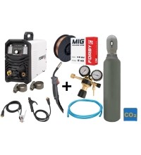PRODUCT PACK Inverter welding machine FORBY® MIG 210FX + CO2 cylinder 5l with accessories
