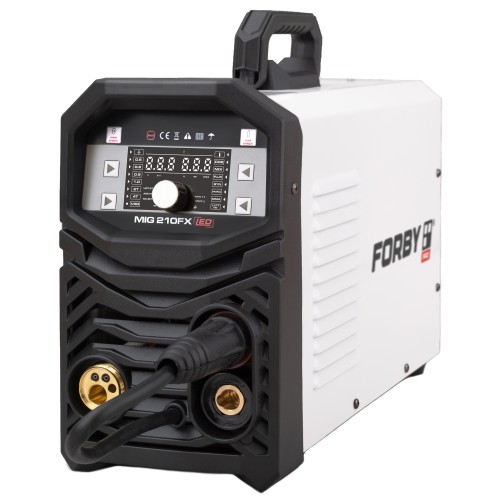 SUPER PASIŪLYMAS! Pusautomačio KOMPLEKTAS FORBY® MIG 210FX LED (sinerginis) + CO2 balionas 5l su priedais