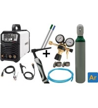 KOMPLEKTAS Suvirinimo aparatas FORBY® TIG 200MX AC/DC + Argono balionas 8l su priedais