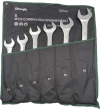 Combination wrench set 6pcs (34-50mm)