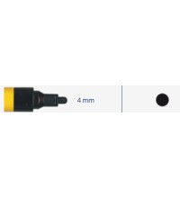 Markeris, pramoninis 4mm, 8ml, 1vnt -  Juoda 