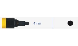 Markeris, pramoninis 4mm, 8ml, 1vnt -  Juoda 