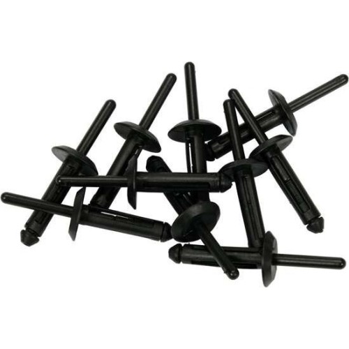 Plastic rivets 10pcs - 5.0 x 15.8 mm