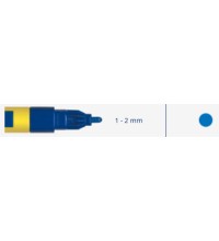 Markeris, pramoninis 1-2mm 3ml -  Mėlyna 