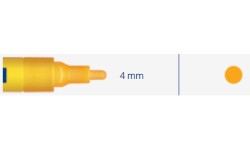 Marker, wipeable 4mm, 8ml, 1pc -  Oranžinė 