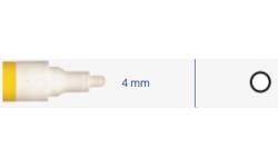 Markeris, pramoninis 4mm, 8ml, 1vnt -  Balta 